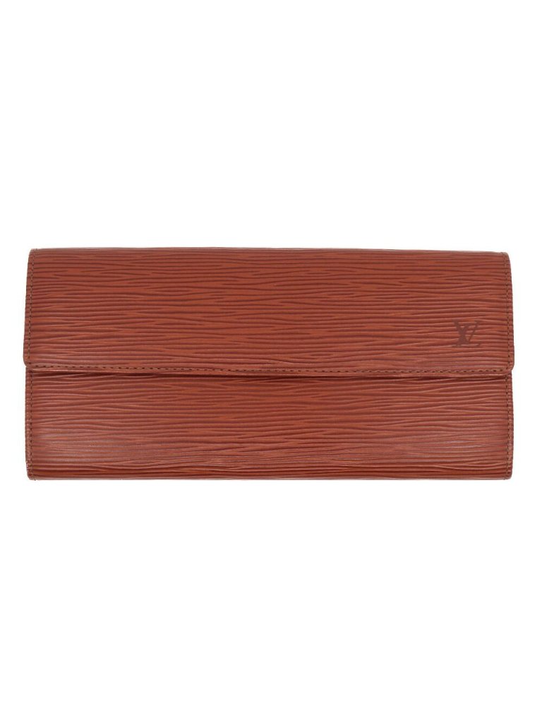 Louis Vuitton Portefeuille Sarah Brown Gold Bifold Wallet
